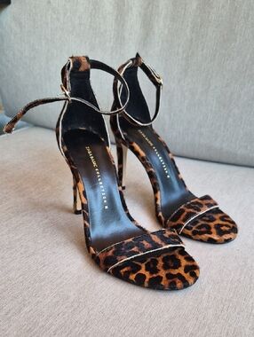 Zara Pony Hair Leopard Heels